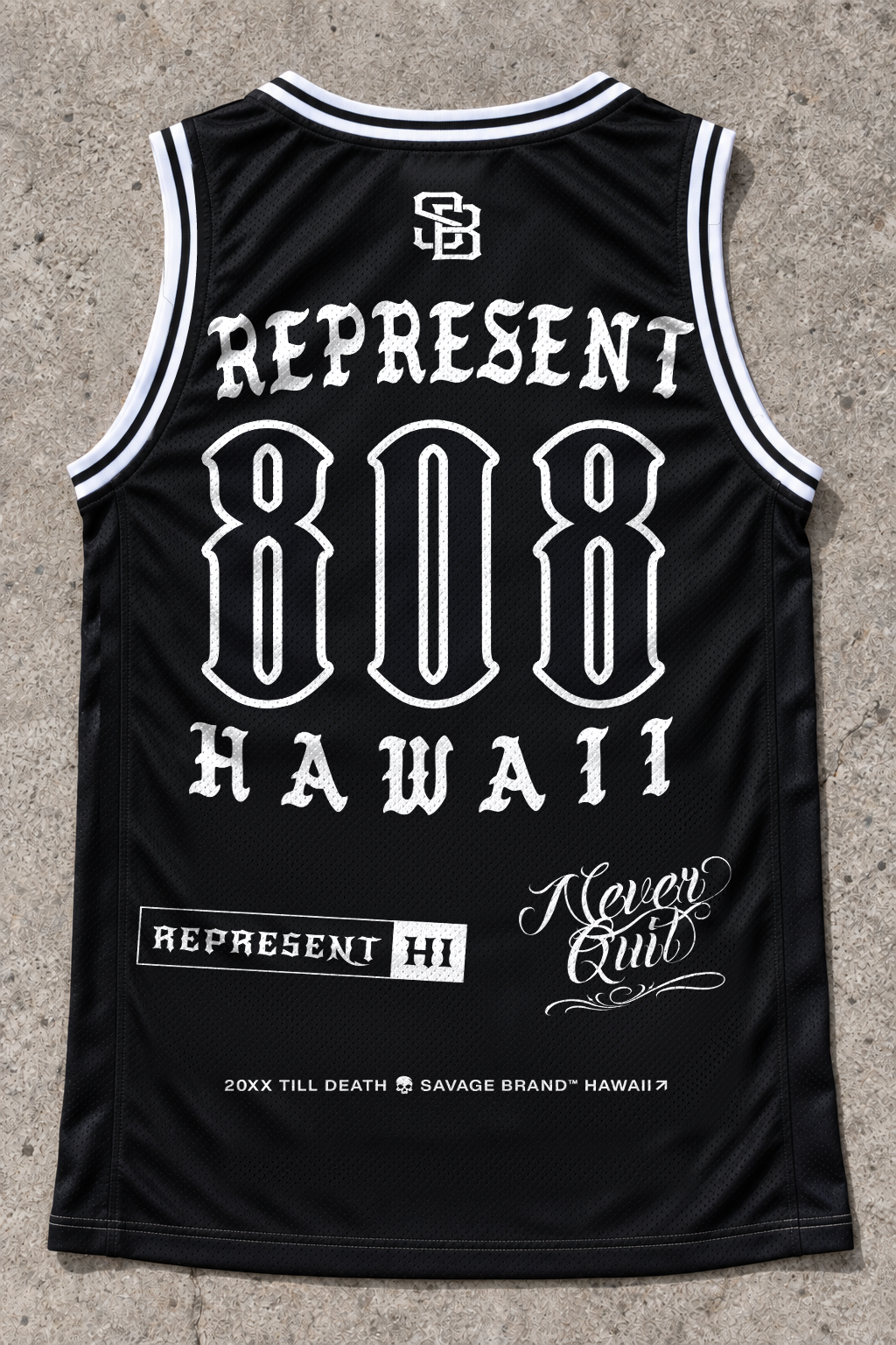 Represent 808 Black Tank — back
